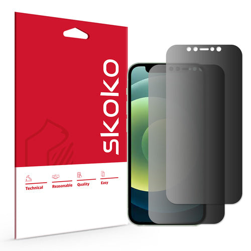 (2 Pack) iPhone 12 Mini Unbreakable Privacy PET Screen Protector