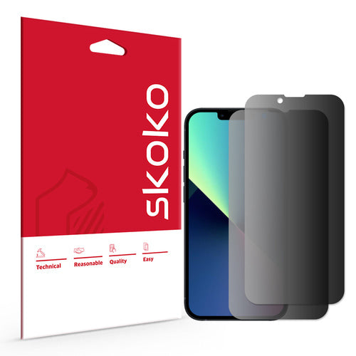(2 Pack) iPhone 13 Mini Unbreakable Privacy PET Screen Protector