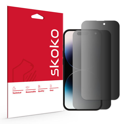 (2 Pack) iPhone 14 Pro Unbreakable Privacy PET Screen Protector