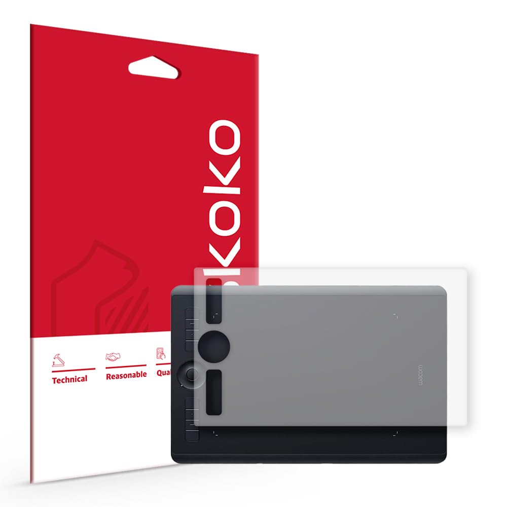 Skoko Screen Protector (2pcs) Protector compatible with Wacom Intuos medium PTH 660 Anti Glare Matte & Soft Paper feel Film