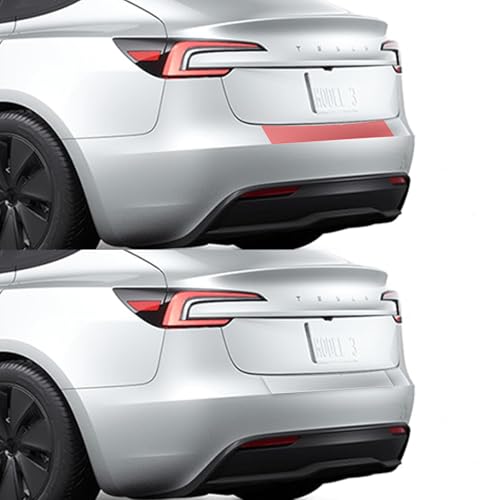 (1Set) Rear Bumper Upper Clear Protective Film PPF Compatible with Tesla Model 3 Highland 2024 , Anti-Scractch , Premium PPF