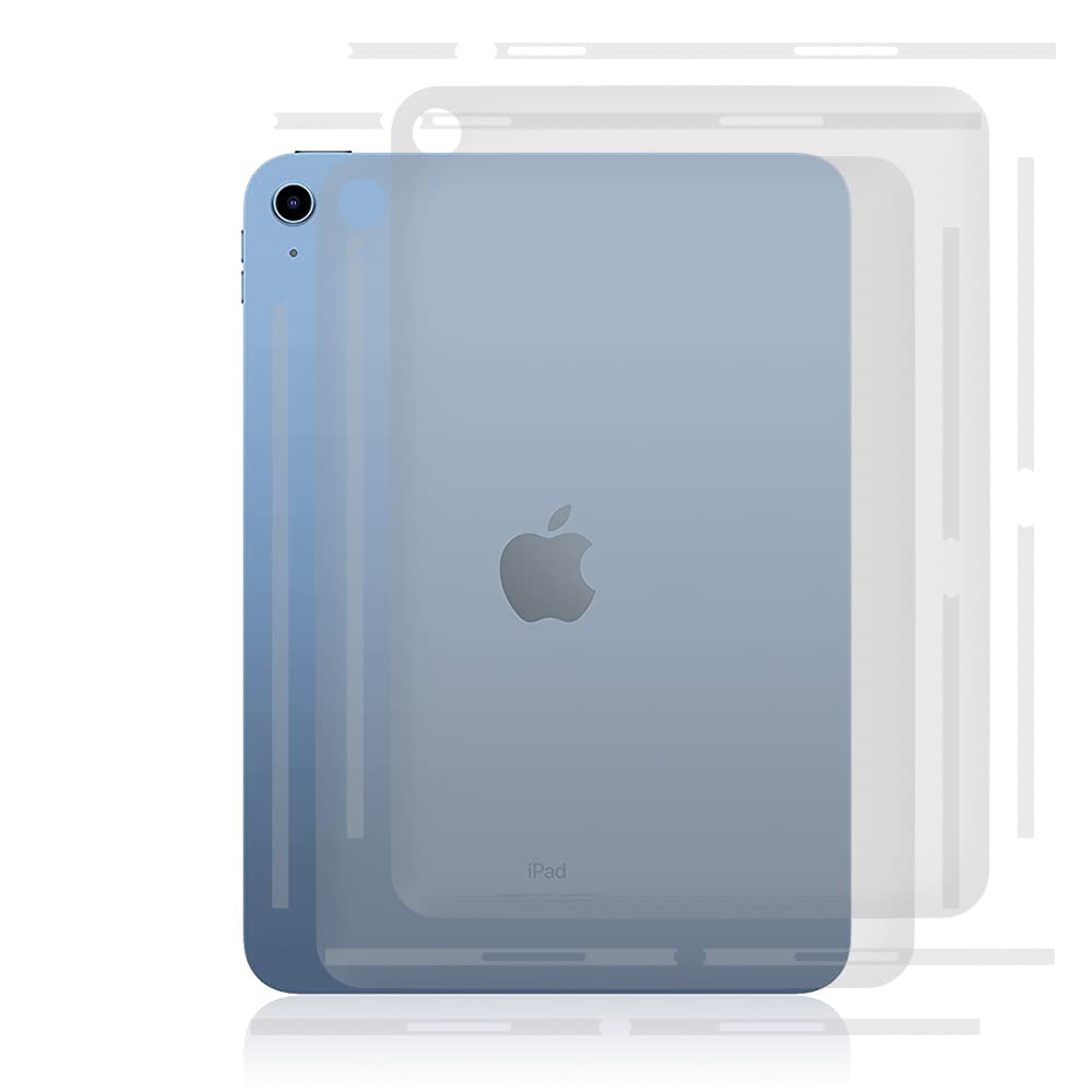 skoko ( 2pcs in 1 set ) iPad 10.9 10th Generation Back & Side Edge Protective Film, Transparent, Air Free, Seems likes to Screen Protection film , TPU