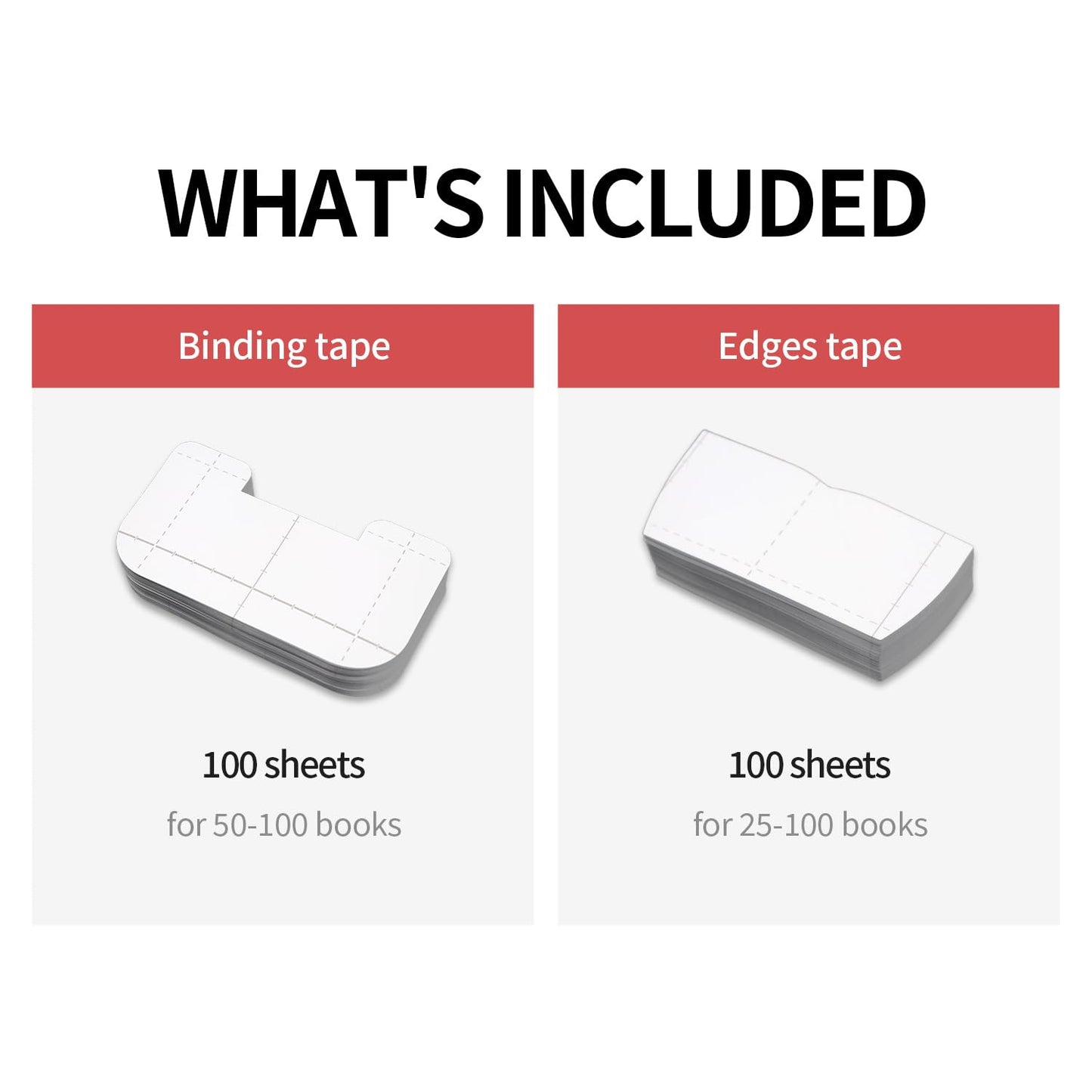 skoko [100pcs in 1 Book Repair Tape for Book Coner, BookGuard,Presents Attachment Tools