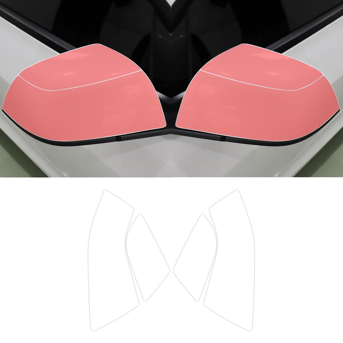 skoko (1Set) Side Mirror Set Clear Protective Film PPF Compatible with Tesla Model 3, Anti-Scractch, Premium PPF, Wrap