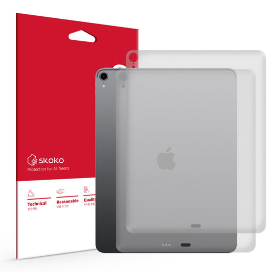 skoko (2pcs in 1) Back screen Protection Film Skin compatible with iPad Pro 12.9 3rd generation, Only Back Protection, Cover, Very thin seems likes to Screen Protective film , protector