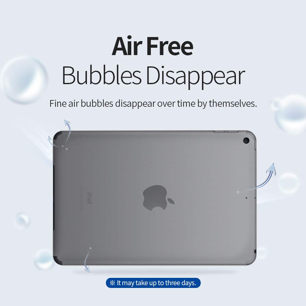 skoko ( 2pcs in 1 set ) iPad 10.9 10th Generation Back & Side Edge Protective Film, Transparent, Air Free, Seems likes to Screen Protection film , TPU