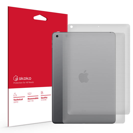 skoko 2pcs in 1 set  iPad Back Matte Transparent Protector Film Body Skin Compatible with iPad 10.2 7/8/9 th generation, TPU , Ultra Thin compatible with Case Cover