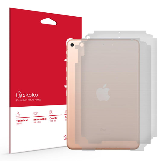 skoko 2 pack Back Protector Film Skin Compatible with iPad mini 5th Generation , Matte Transparant Protective Cover , Anti scratch