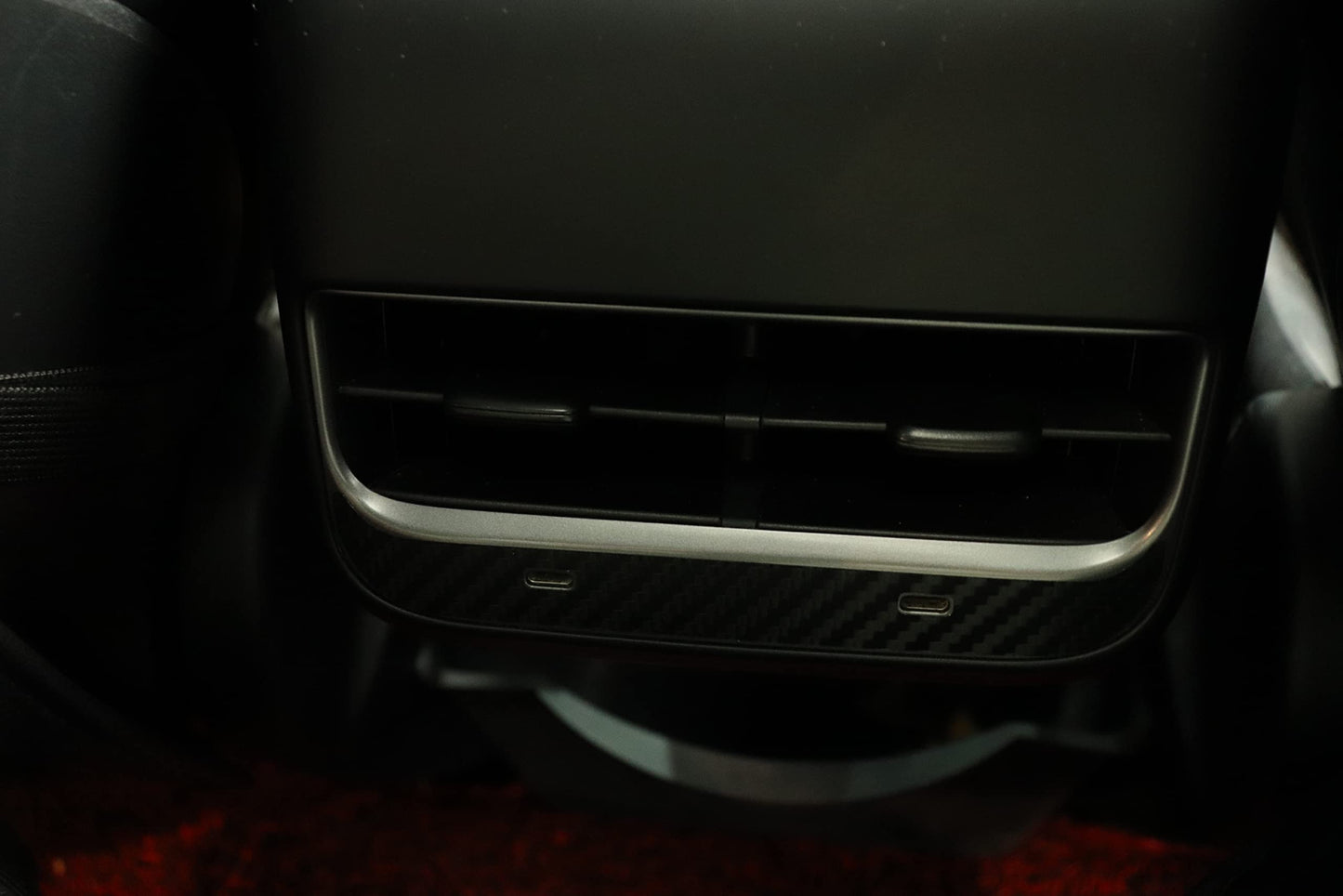 Tesla Model Y Model 3 Center Console Wrap Cover Matte Black Carbon, New Center Console, Stickers, Cover