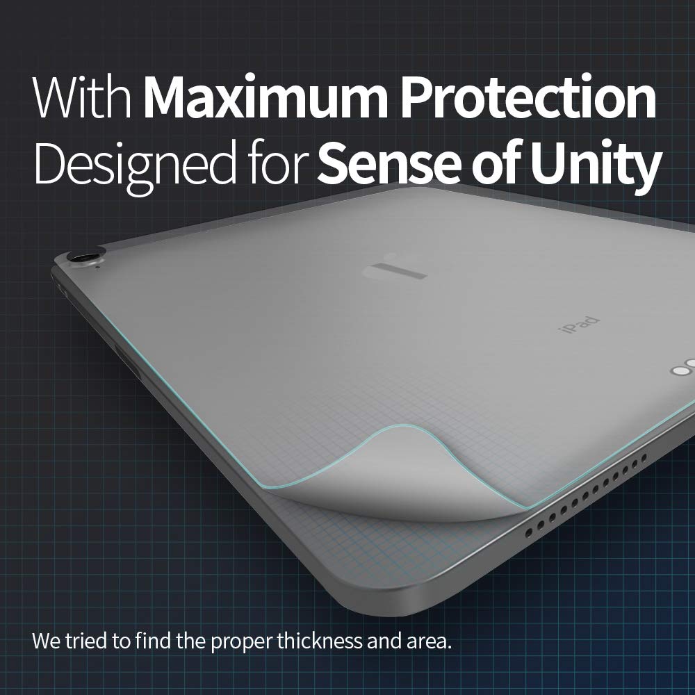 skoko (2pcs in 1) Back screen Protection Film Skin compatible with iPad Pro 12.9 3rd generation, Only Back Protection, Cover, Very thin seems likes to Screen Protective film , protector