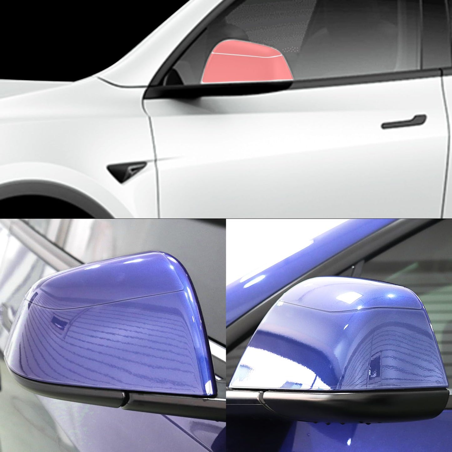 (1Set) Side Mirror Set Clear Protective Film PPF compatible with Tesla Model Y , Anti-Scractch , Premium PPF , Wrap