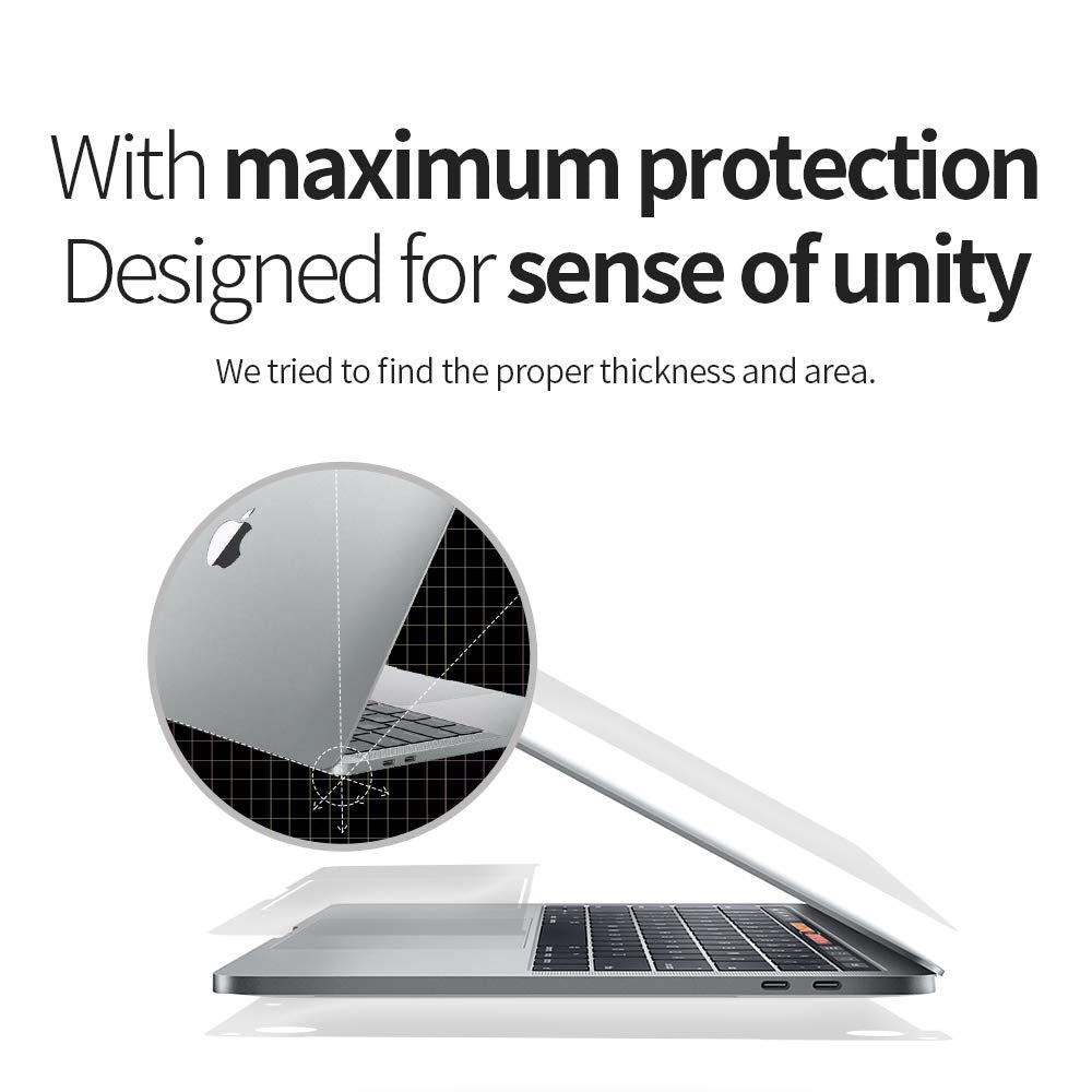skoko [4 in 1 Full Body Protector Skin Film Compatible with Macbook Pro 16 inch M1 M2 M3 2021 2022 2023 2024 released , Bubble Free,Similar to Screen Protector TPU Matte Film, Cover