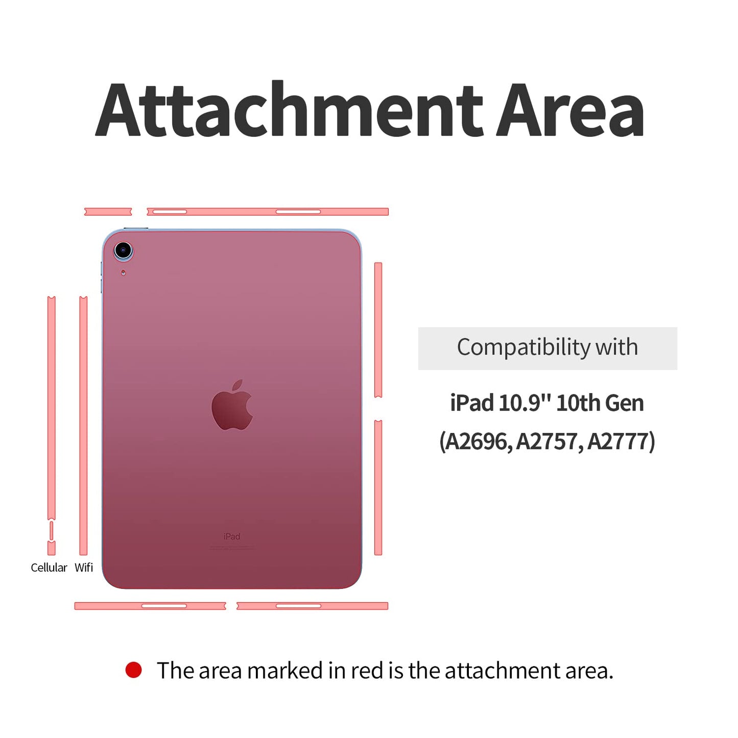 skoko ( 2pcs in 1 set ) iPad 10.9 10th Generation Back & Side Edge Protective Film, Transparent, Air Free, Seems likes to Screen Protection film , TPU