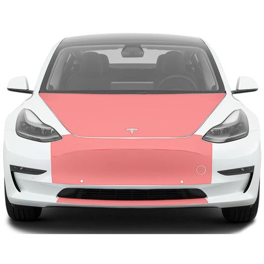 Skoko (4pcs in 1Set) Bonnet (Hood) , Front bumper Upper , Center , Lower PPF for Tesla Model 3 , Stone & Rock , Mud Guard , Wrap , Car Hood
