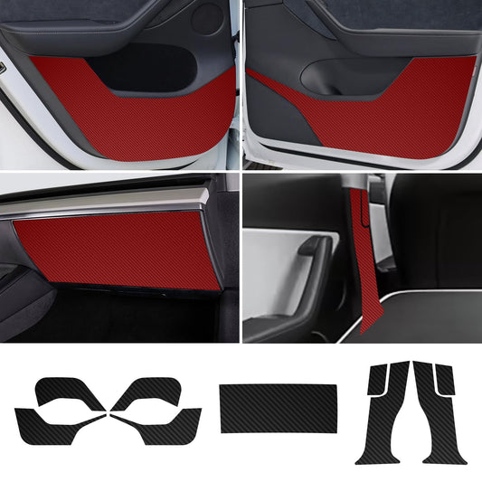 Tesla Model Y Door Glove box safety belf carbon cover
