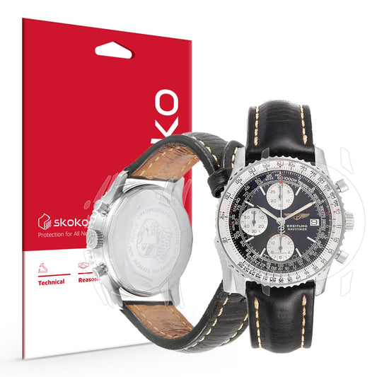 skoko 1 Pack Full Set Full Body Protective Film Compatible with Breitling Glossy Clear Skin, TPU , Anti Scartch, Easy installation