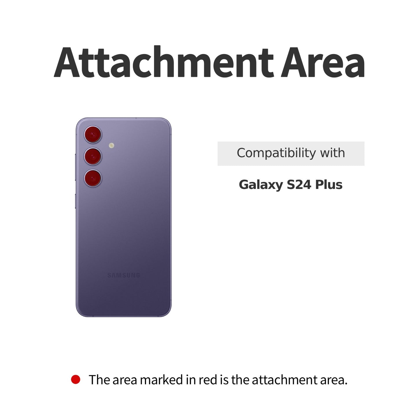 (2 Pack) Galaxy S24 Plus Camera Lens Protective Film
