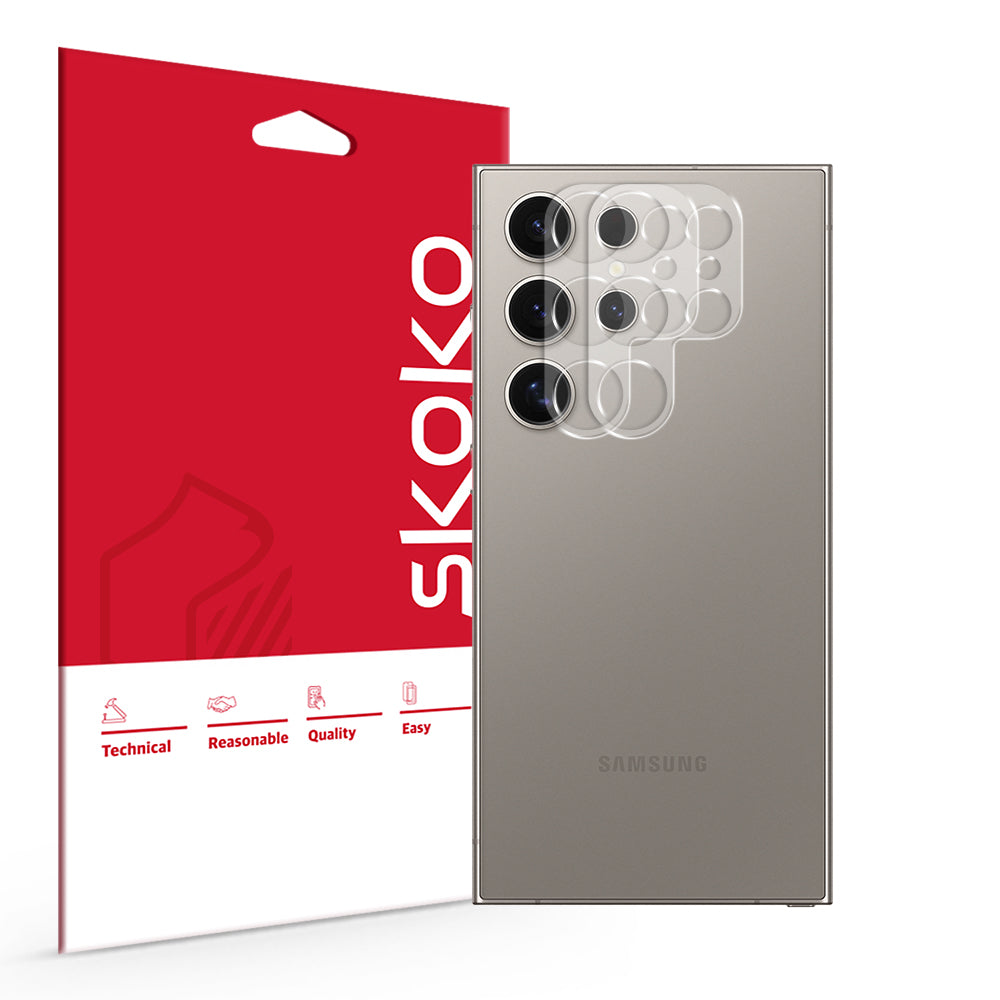 (2 Pack) Galaxy S24 Ultra Camera Lens Cover Glass Protector