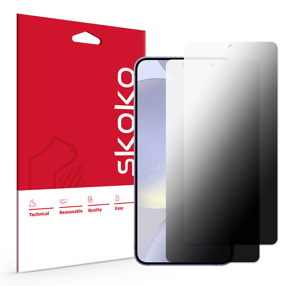 (2 Pack) Galaxy S24 Plus Unbreakable Privacy PET Screen Protector