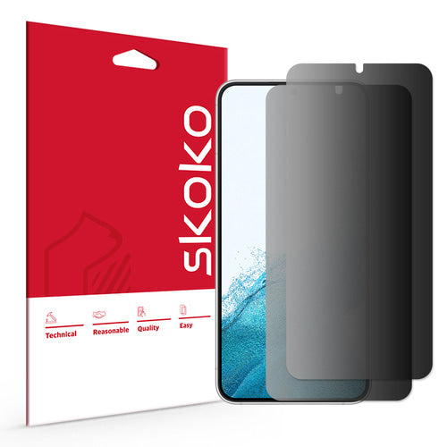 (2 Pack) Galaxy S22 Plus Unbreakable Privacy PET Screen Protector