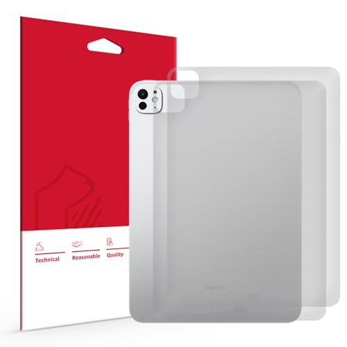 skoko [2 Pack] Transparent Matte Back Protector Compatible with iPad Pro 11-inch M4 7th Gen Released in 2024, Easy Installation, Matte Clear Skin/Case-Friendly