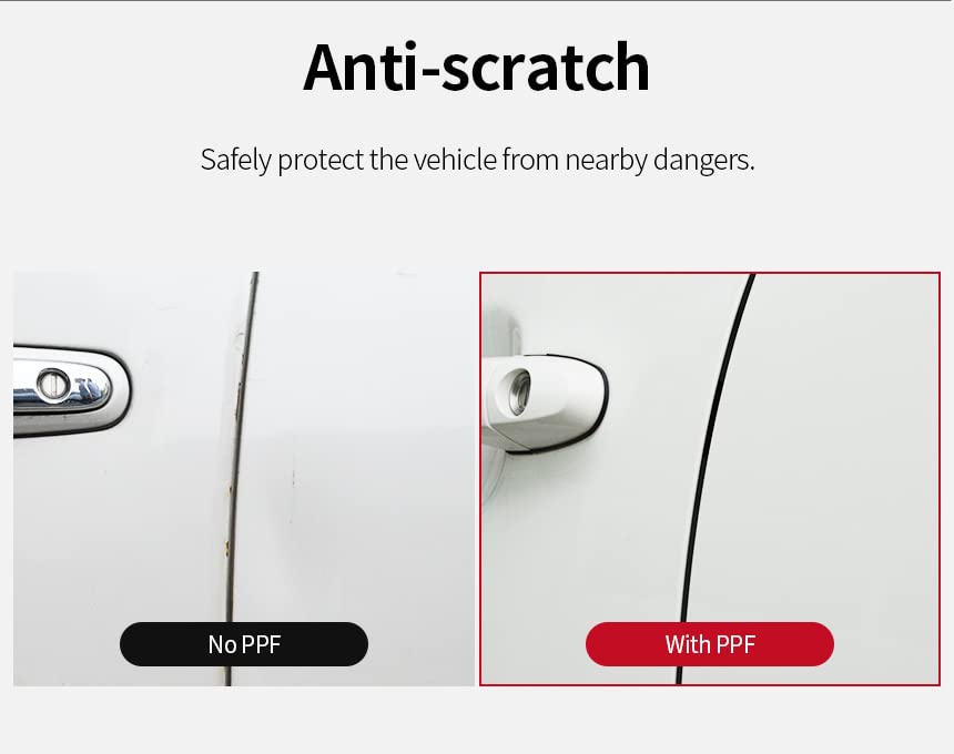 (4pcs in 1set) skoko Door Handle & Door Handle Around Scratch Guard Protector PPF Compatible with Ioniq 5 Hyundai, Sticker, Wrap (Clear)