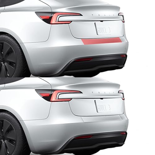 (1Set) Rear Bumper Upper Clear Protective Film PPF Compatible with Tesla Model 3 Highland 2024  , Anti-Scractch , Premium PPF