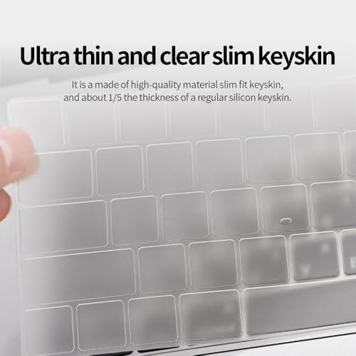 skoko Keyboard Cover & Palm Rest Matte Skin Set Compatible with iPad Pro 11inch 7th Gen 2024, Clear Skin, Hard Type, Waterproof, Anti Scratch