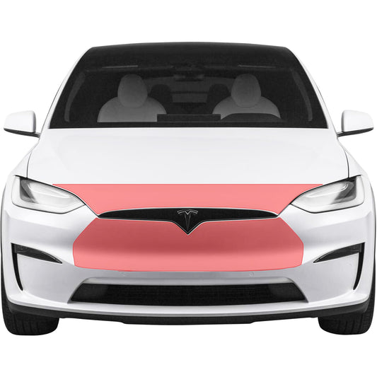 Skoko Tesla Model X 2021 - 2023 Front Bumper & Front Bonnet (hood) PPF Protective Film , Clear , Wrap , Guard