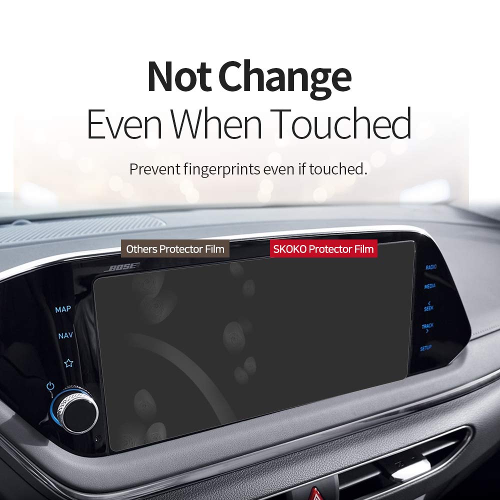 skoko [2+2 Pack] Anti Glare Instrument Pannel + Navigation Display Screen Protector Compatible with  IONIQ 5 Hyundai , Matte, Anti Fingerprints , Soft Feeling