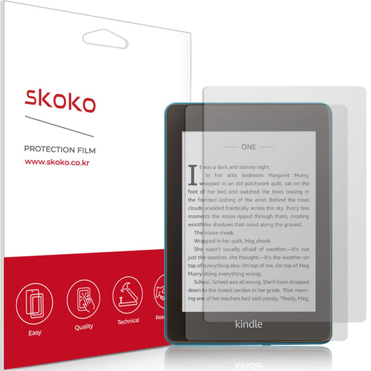 skoko [2 Pack] Anti-Glare Screen Protector Compatible with Amazon Kindle Paper White 10Gen 2018, Anti-Glare Matte, Anti Fingerprints, Easy Installation, Soft Feeling
