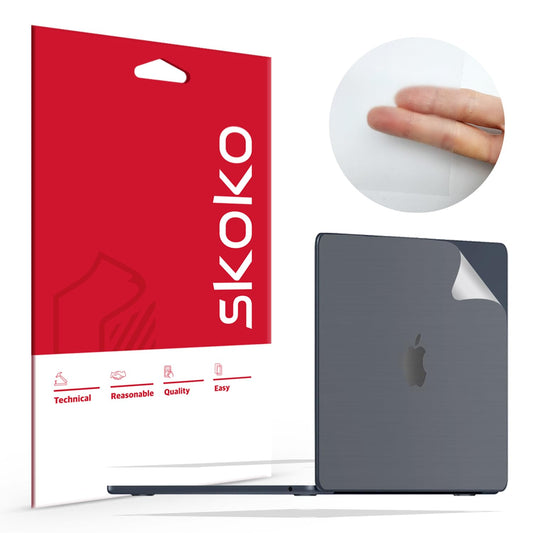 skoko Full Body Protector transparent Skin Film Compatible with MacBook Air 13 inch M2 M3 2022 2023 2024 released , Bubble Free,Similar to Screen Protector TPU Matte Film, Cover, Decals,Sticker
