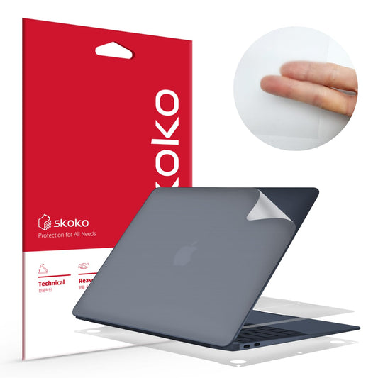 skoko Body Protector Transparent Skin Film Compatible with MacBook Air 15 inch M2 M3 2024 released, Bubble Free , Similar to Screen Protector TPU Matte Film, Cover, Decals,Sticker