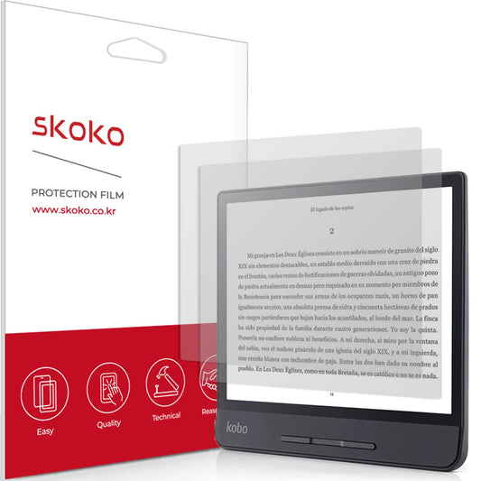 skoko [2 Pack] Anti-Glare Screen Protector Compatible with Kobo Forma, Anti-Glare Matte, Anti Fingerprints, Easy Installation, Soft Feeling