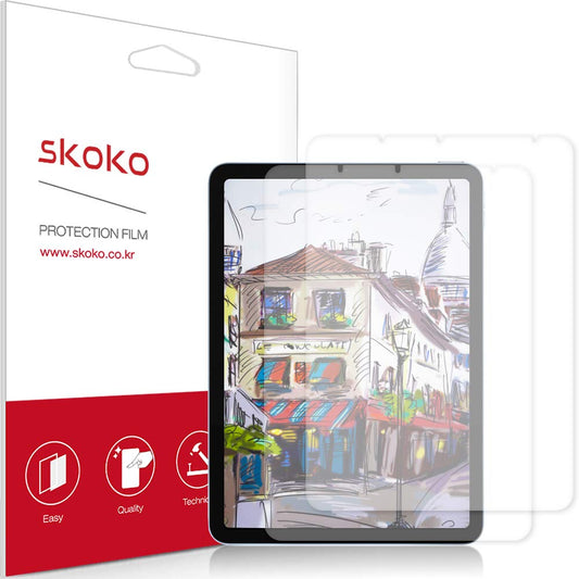 skoko [2 Pack] Paper Matte Screen Protector Compatible with iPad Air 5th 4th Generation 2022 2021 2020 Bubble Free, Easy Installation, Simple Design, Clear Skin , Anti Glare , Anti Fingerprint