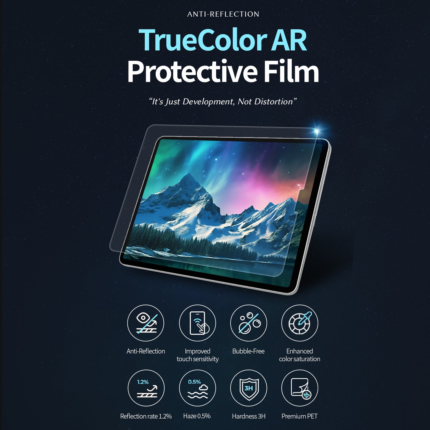 iPhone 15 Unbreakable Premium True Color AR PET Screen Protector