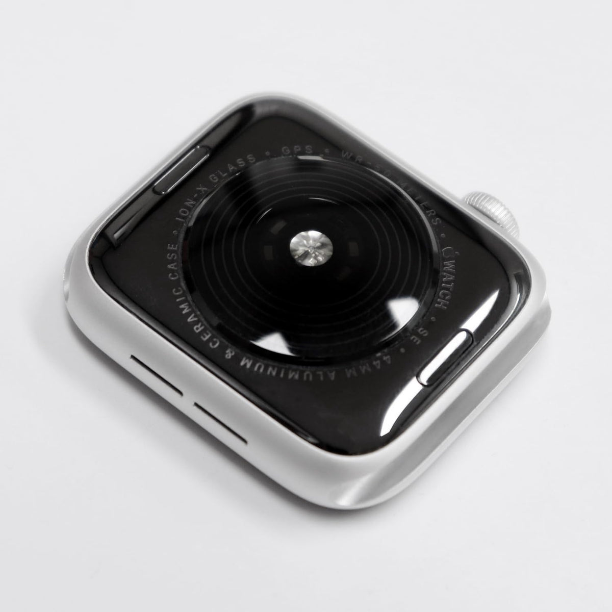 Clear film applied on the back sensor of an Apple Watch
