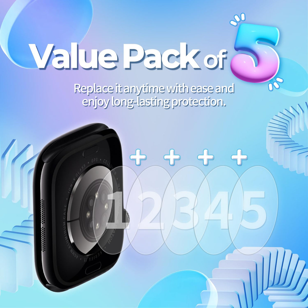 Value pack of 5 back sensor films